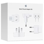 Apple World Travel Adapter Kit | Pass Through | Fixed Charging Brick | Interchangeable AC Blades | Apple AC plug (duckhead) adapters for regional wall outlets | White
