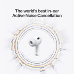 Apple AirPods Pro 3 | Wireless | Active Noise Cancellation (ANC) | 20Hz - 20kHz | 676 mAh | IPX7 | White - Image 3