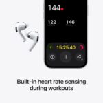 Apple AirPods Pro 3 | Wireless | Active Noise Cancellation (ANC) | 20Hz - 20kHz | 676 mAh | IPX7 | White - Image 4