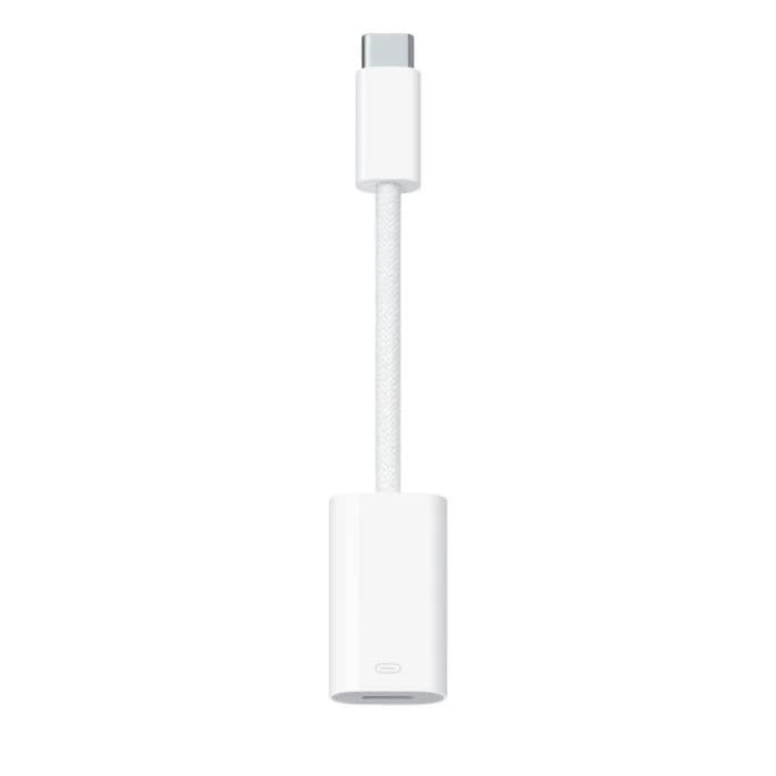 Apple USB-C to Lightning Adapter | 27W | Fixed Charging Brick | USB-C (Female) | Lightning Male (8 Pin) | White